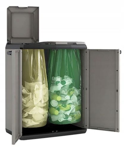 SZAFKA DO SEGREGACJI ODPADÓW SPLIT BASIC 110L 241065 KETER na Arena.pl