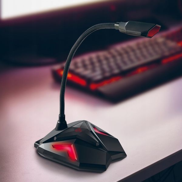 Mikrofon do Komputera dla Graczy Gamingowy USB Yenkee YMC 1040 Biurkowy zdjęcie 3