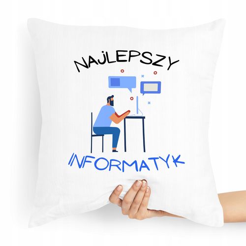 Poduszka Prezent Dla Super Informatyka Programisty Z Nadrukiem Ze Zdjęciem na Arena.pl