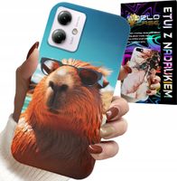 ETUI DO MOTOROLA MOTO G14 - SŁODKA KAPIBARA, CAPIBARA CASE + SZKŁO