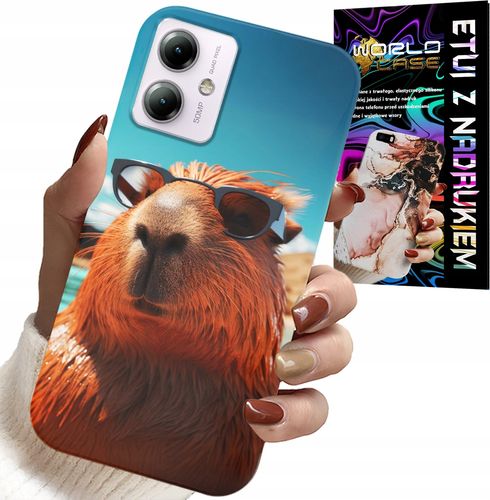 ETUI DO MOTOROLA MOTO G14 - SŁODKA KAPIBARA, CAPIBARA CASE + SZKŁO na Arena.pl