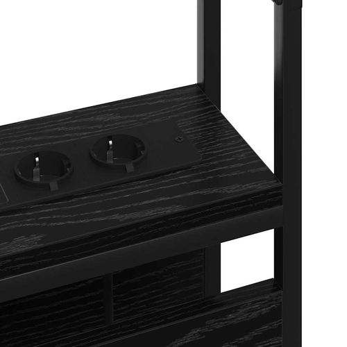 Zagłówek do przechowywania z półką Czarny dąb 100 cm na Arena.pl