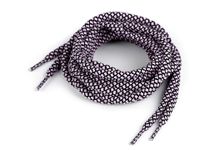 Sznurówki do butów, bluz,130 cm, biało-różowe