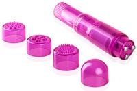SUPER MASAŻER DO CIPKI I ŁECHTACZKI 4 KOŃCÓWKI RÓŻOWY