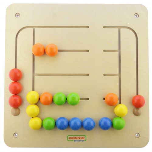 MASTERKIDZ Tablica Ścienna Edukacyjna Labirynt Koraliki na Arena.pl