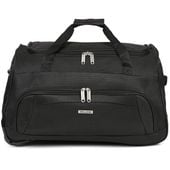 średnia torba podróżna na kółkach bellugio czarna