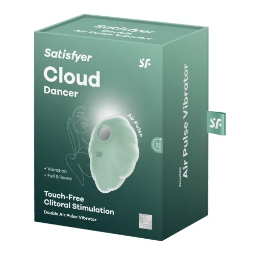 satisfyer cloud - wibrujący model silikonowy air pulse, biały na Arena.pl