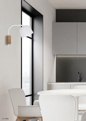 Rupi lampa kinkiet 1x40W E27 biały na Arena.pl