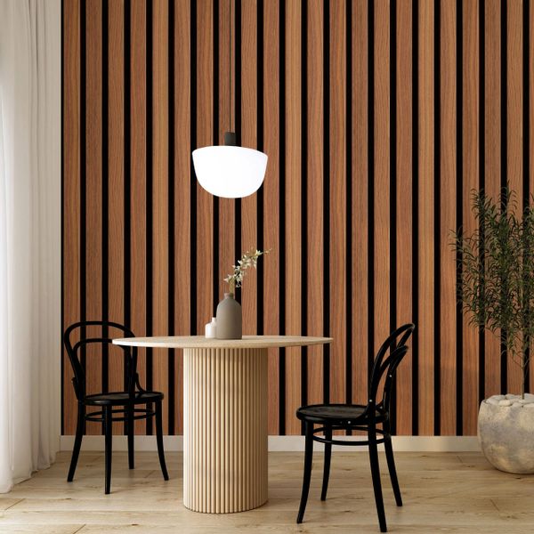 Tapeta LAMELE DREWNO Imitacja DESKI 3D Do Salonu zdjęcie 6