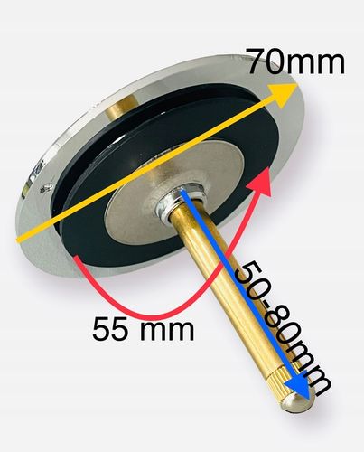 KOREK SYFONU WANNOWEGO ZATYCZKA WANNY ? 70mm 7cm na Arena.pl