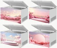 Naklejka samoprzylepna na zamrażarkę zmywarkę pralkę PODIUM SCENA WZORY