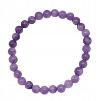 Bransoletka z kamieni naturalnych Ametyst lawendowy 6mm