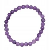 Bransoletka z kamieni naturalnych Ametyst lawendowy 6mm