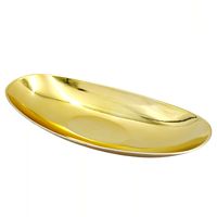 PODSTAWKA DEKORACYJNA ZŁOTA TACA TALERZ POD ŚWIECE TACKA PLASTIKOWA 30cm