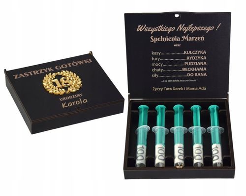 Pudełko Zastrzyk Gotówki Prezent na 18 Urodziny na Arena.pl