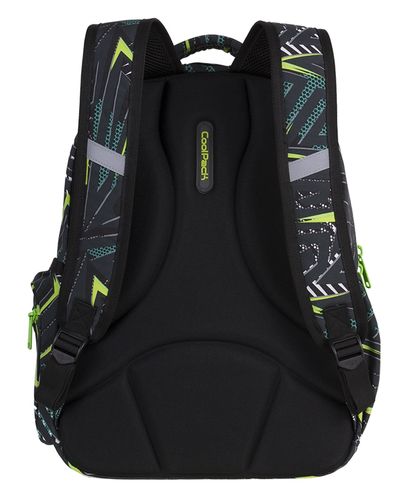 Plecak CoolPack FLASH w czarne spirale, TRIANGULAR SPIRAL + latarka (85076CP) na Arena.pl
