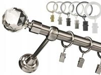 KARNISZ pojedynczy 19mm / 200 cm LUXURY CICHE KÓŁKA wzory 6 KOLORÓW