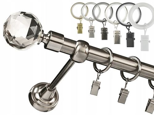 KARNISZ pojedynczy 19mm / 200 cm LUXURY CICHE KÓŁKA wzory 6 KOLORÓW na Arena.pl