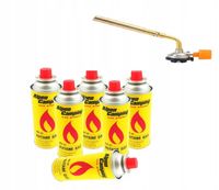 Palnik gazowy lutlampa opalarka długa + 4 gazy