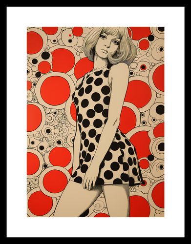 Plakat 20,5x28,4cm Czerwone Kropki na Arena.pl