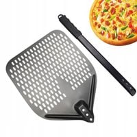 ALUMINIOWA ŁOPATKA DO PIZZY PERFOROWA DUŻA POWIERZCHNIA ERGONOMICZNY UCHWYT