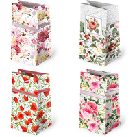 torebki ozdobne 10szt. t-7l set 67 kwiaty watercolors 10 x 22 x 6cm