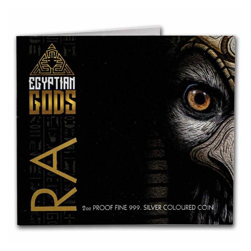 Sierra Leone: Egyptian Gods - Ra kolorowany 2 uncje Srebra 2023 Proof na Arena.pl