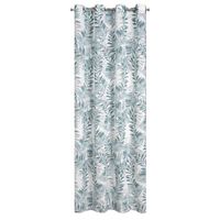 Zasłona z motywem roślinnym na przelotkach HARIET 140X250 niebieska