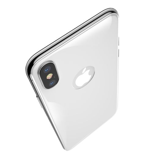 Szkło hartowane 4D tył Baseus ALLcoverage Iphone X białe na Arena.pl