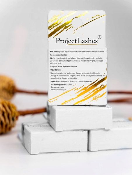 NIĆ DO GEOMETRII BRWI BARWIĄCA DO WYZNACZANIA ŁUKÓW ProjectLashes BIAŁA zdjęcie 3