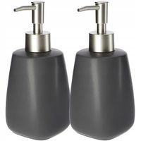 Dozownik Na Mydło Płyn Pojemnik Szary 2 x 400ml