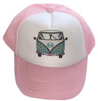 Czapka z daszkiem różowa z autem Trucker Hat
