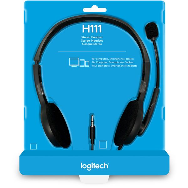 Słuchawki Logitech H111 Headset z mikrofonem zdjęcie 4