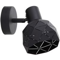 Regulowana LAMPA ścienna REUS LP-8069/1WS BK Light Prestige metalowa OPRAWA geometryczny kinkiet czarny