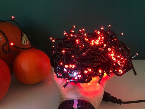 Lampki Świąteczne LED 1000 Czerwone Flash 72m IP44 Wodoodporne Zewnętrzne na Arena.pl