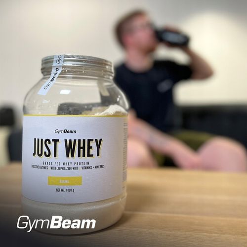 ODŻYWKA BIAŁKO SERWATKOWE JUST WHEY PREMIUM WPC GymBeam 1000g naturalne na Arena.pl