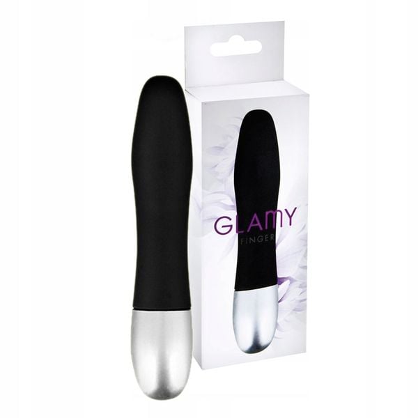 Czarny twardy wibrator, masażer intymny zdjęcie 4