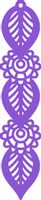A6 Zawieszka dekor ozdoba ażurowa fiolet 17x90 cm