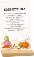 STATUETKA RAMKA z okazji przejścia na emeryturę duży wybór nadruk UV