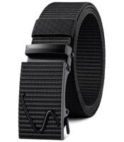 Pasek elastyczny czarny męski automatyczna klamra do spodni