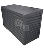 Osłona klimatyzatora - pompy ciepła 180x40x120 cm antracyt TKD179