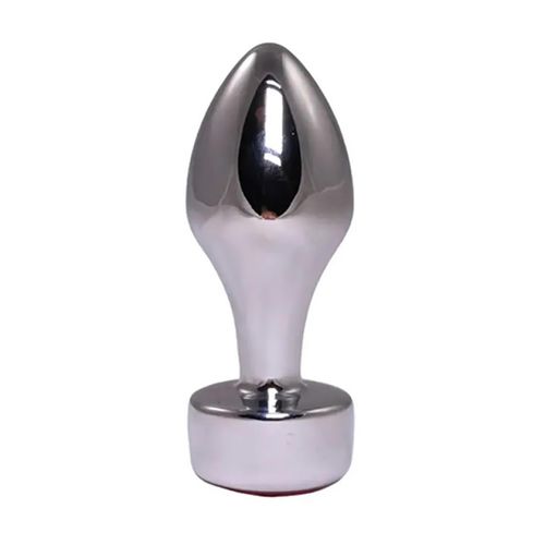 silver butt plug with pink diamond na Arena.pl