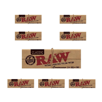 zestaw - 8 x bibułki raw classic connoisseur 1 1/4 + filtry