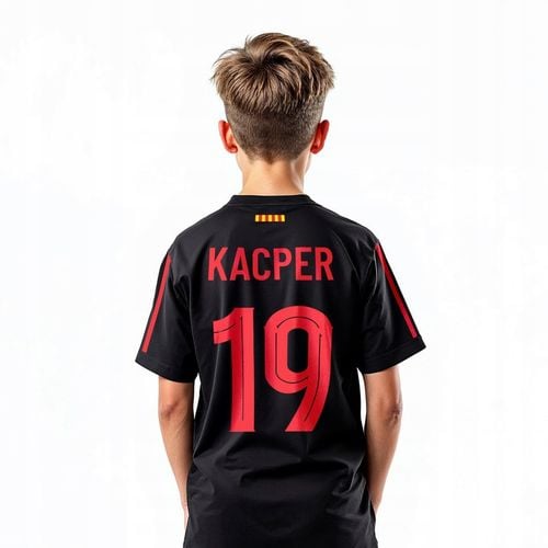 Strój Piłkarski Barcelona z nadrukiem - twoja nazwa i numer na Arena.pl