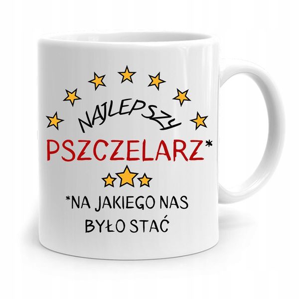 Kubek Prezent Dla Pszczelarza Najlepszy Pszczelarz Z Nadrukiem Ze Zdjęciem zdjęcie 1