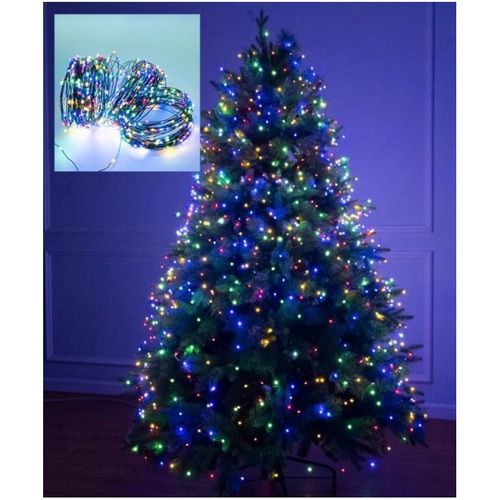 zewnętrzne/ wewnętrzne lampki choinkowe drucik 1000led 100m, multikolor na Arena.pl