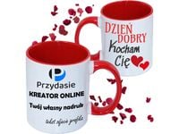 Kubek z twoim własnym dowolnym nadrukiem foto zdjęciem logo na prezent
