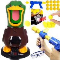 GŁODNA KACZKA STRZELANIE DO CELU PISTOLET GRA ZRĘCZNOŚCIOWA OKULARY OCHRONN