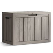 Skrzynia ogrodowa kufer balkonowa schowek na taras balkon 170 litrów Szara