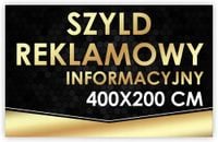 Tablica reklamowa SZYLD REKLAMOWY reklama firmowa z PROJEKTEM 400x200 cm